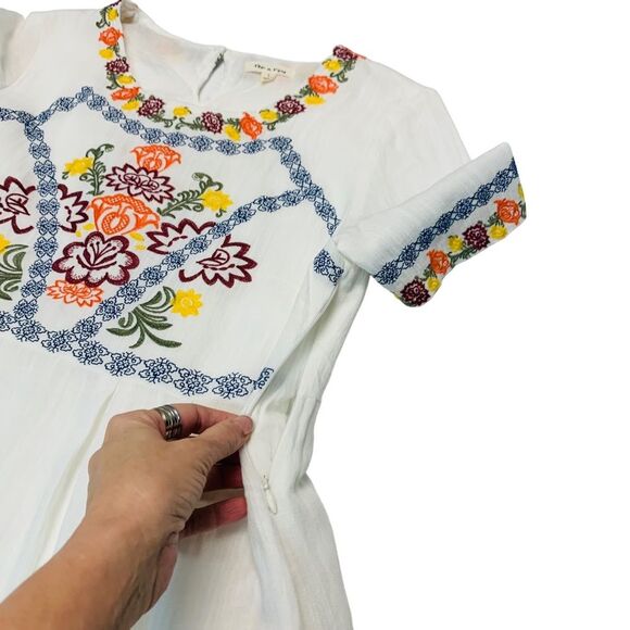 Tea n Rose Embroidered Fit and Flare Dress - Picture 8 of 14